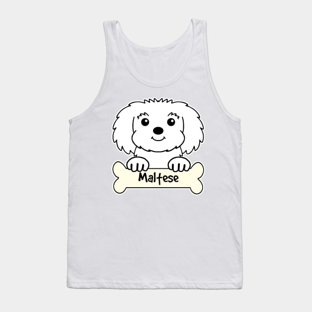 Maltese Tank Top by AnitaValle